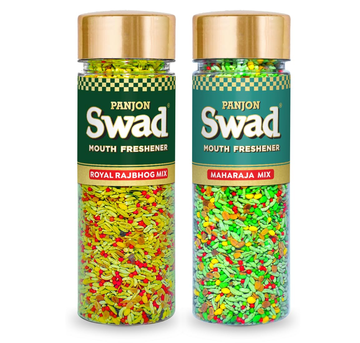 Panjon Swad Royal Rajbhog Mix & Maharaja Mix 450gm, (225gm *2 Bottles)