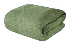 Maxoshine Microfiber Bath Towels 300 Gsm | Large Size-Super Soft Coral Fleece Bathing Towel With Hook Quick Dry Super Absorbent-Bath Towel For Men & Women (Green)