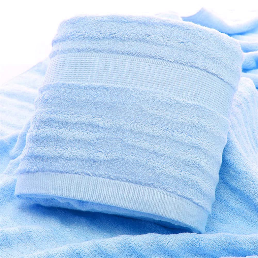 Mush Bamboo Bath Towels 600 Gsm | Bath Towel Large Size For Men & Women | Soft, Highly Absorbent, Quick Dry & Anti Microbial (Sky Blue)