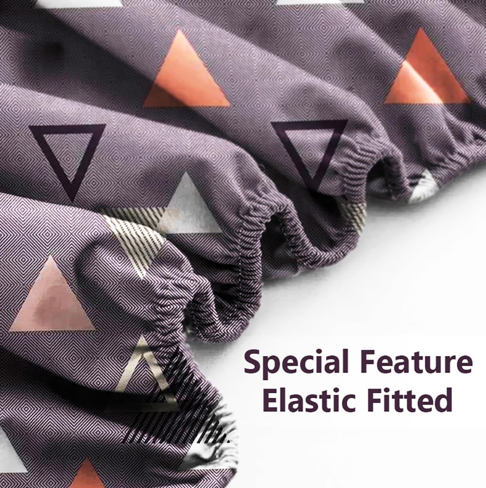 Premium Cotton Double Bedsheet For With 2 King Size Pillow Covers Soft | 72x78+10 Inches, Grey - Double Bed With All Around Elastic | Soft & Smooth To The Touch