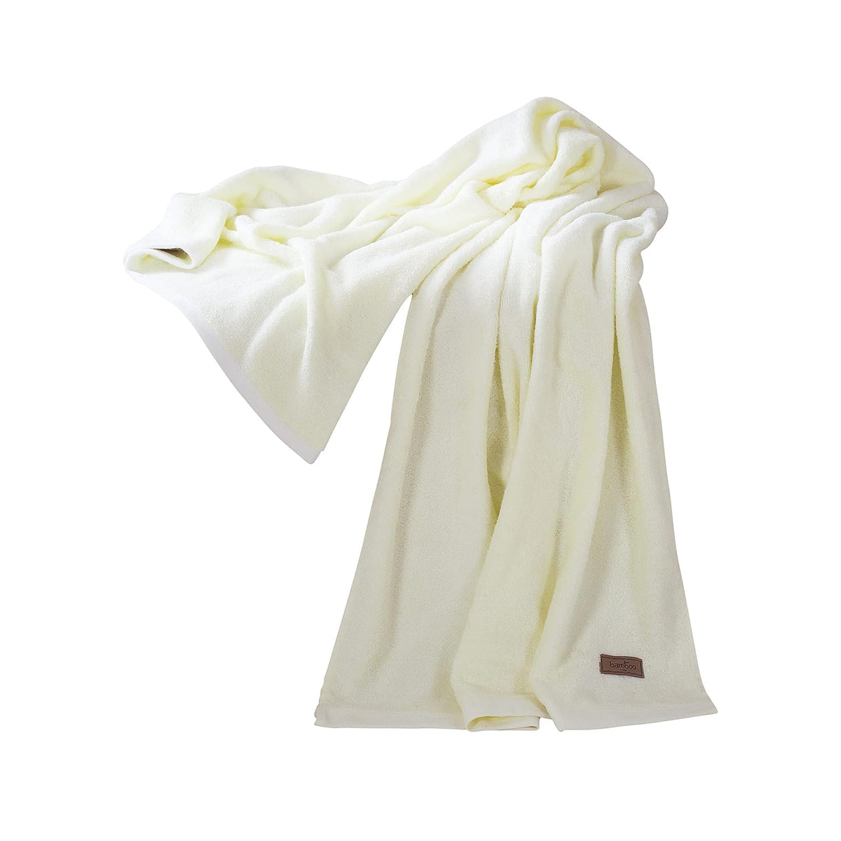 Spread Spain Bamboo Bath Towels 360 Gsm | Large Size Bamboo Bath Towel High Absorbent & Soft Bath Towel For Men & Women (Cream)