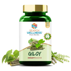 Search Wellness Ayurvedic Giloy Guduchi, Herbal Giloy Ghanvati For Blood Purification, Detoxifies The Body, Enhances Strength & Stamina, Natural Immunity Booster | 60 Capsules 100gm 0.2lbs