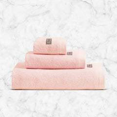 Spread Spain Bamboo Towel Bath, Hand & Face Towel 360 Gsm | Super Absorbent & Soft, Antibacterial | Peach (Set Of 3)