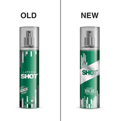 Layer'r Shot Royal Jade Body Spray For Men 135ml  4.56 Fl.oz. | Perfect For Party Wear