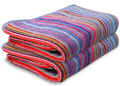 Ambra Linens Highly Absorbent Bath Towels 1 Kg | 100% Cotton, Soft & Plush All Seasons Use, Extra Large Size (Mixed Bandana)- Pack Of 2