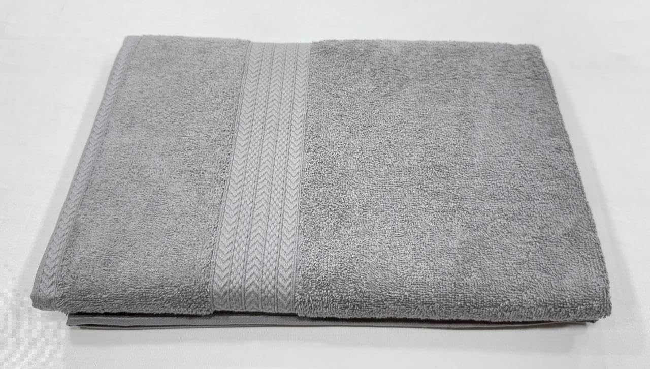 Bombay Dyeing Tulip Small Size Bath Towel 500 Gsm (Light Grey)