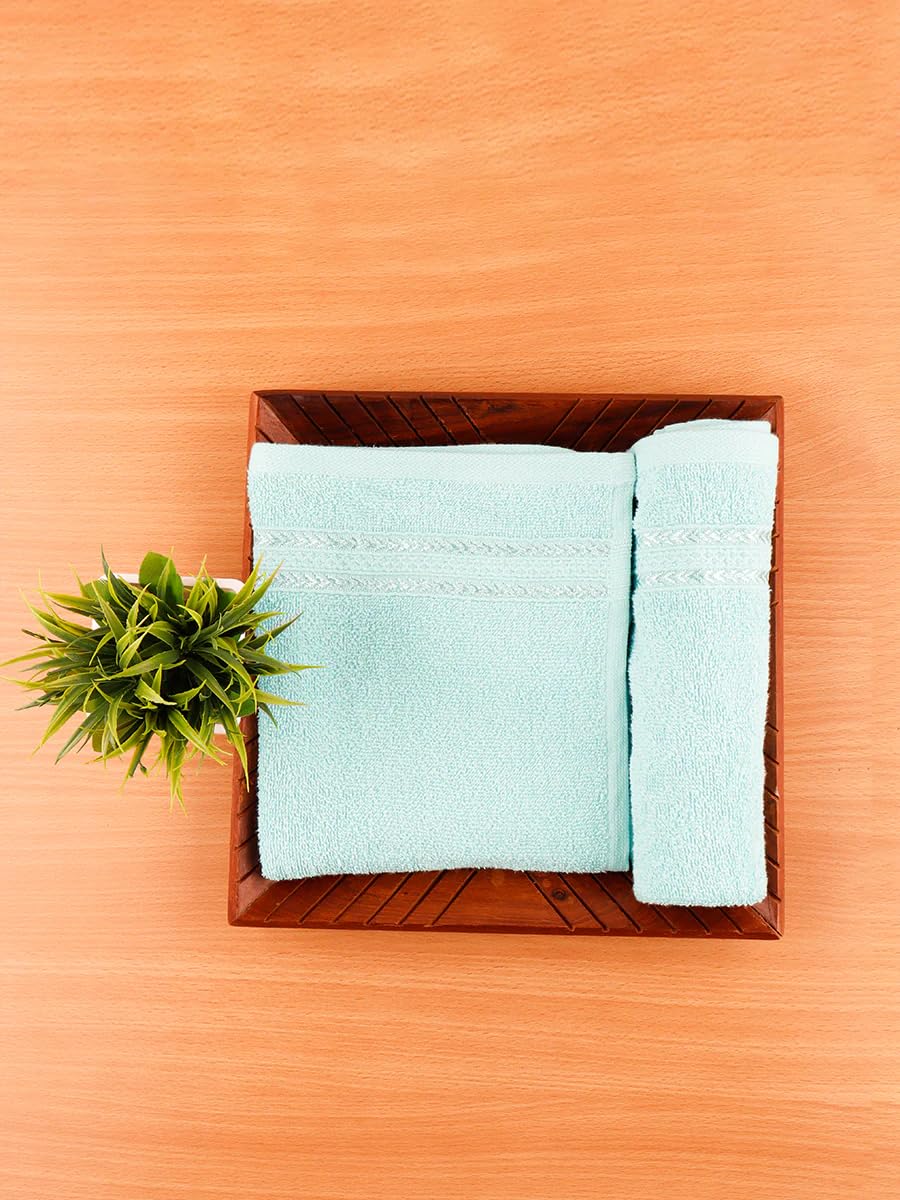 Lavone Premium 100% Cotton Hand Towel 500 Gsm | Ultra Soft, & Highly Absorbent, Quick Dry Luxurious Towels (Light Blue)