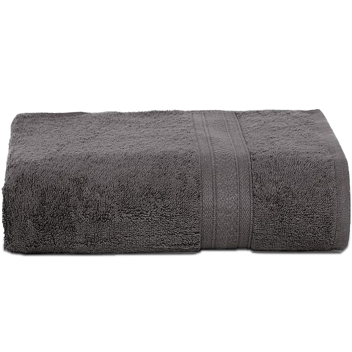 Ambra Linens 500 Gsm Highly Absorbent Towel, 100% Cotton, Soft & Plush, All Seasons Use, Large, Everyday Use, Durable (Solid Grey)