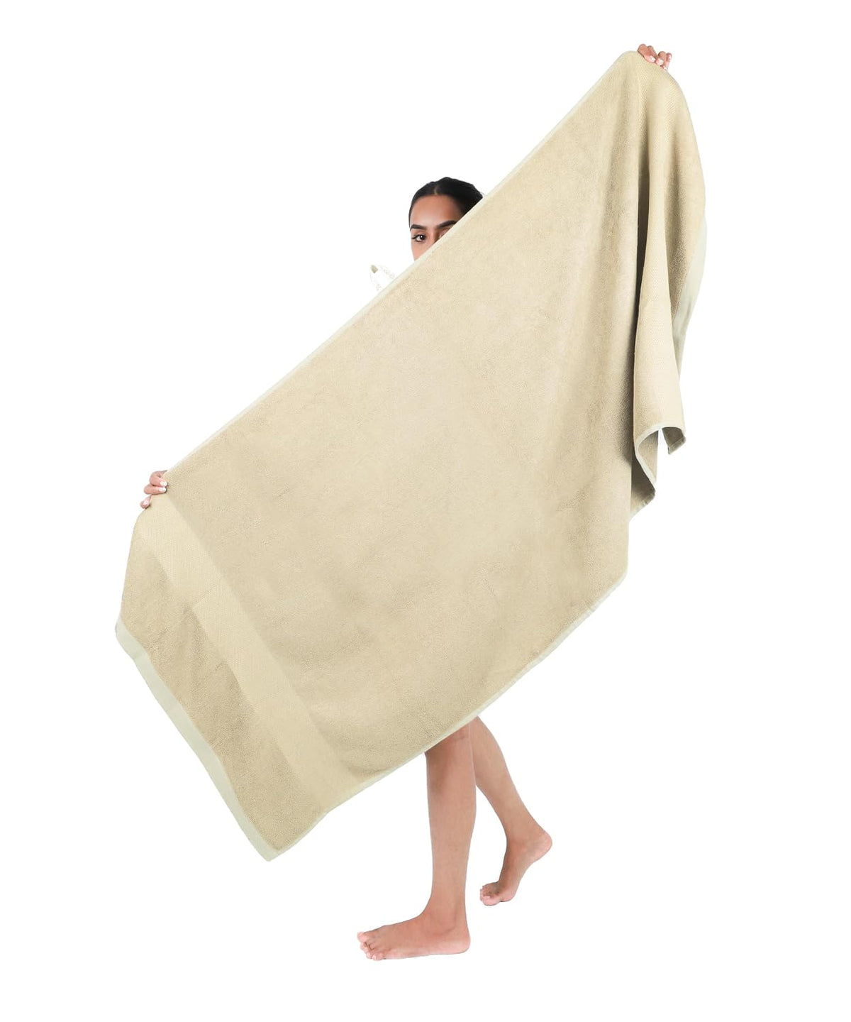 Doctor Towels World'S First Banana Terry Bath Towel 500 Gsm | Australian Formulated Antibacterial-Treated, Dual-Side For Face & Body, High Absorbent, Odor Free, Super Soft (Biscotti Beige)