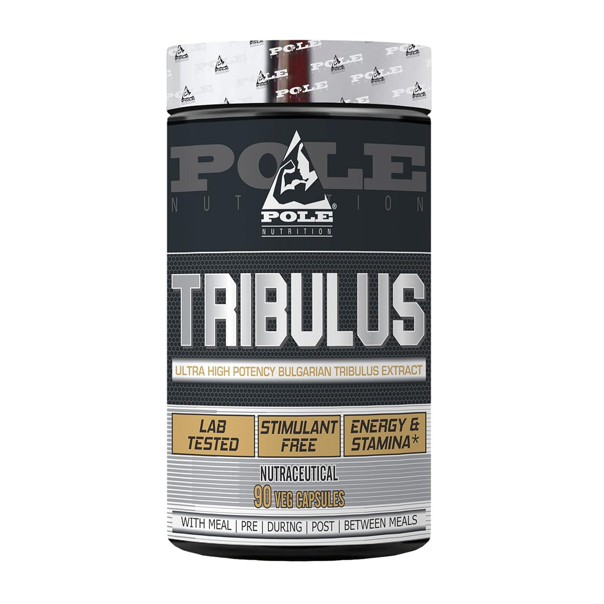 Pole Nutrition Tribulus Ultra High Potency Bulgarian Tribulus Extract, Natural Ability To Enhance Athletic Performance | 90 Veg Capsules 150gm 0.3lbs
