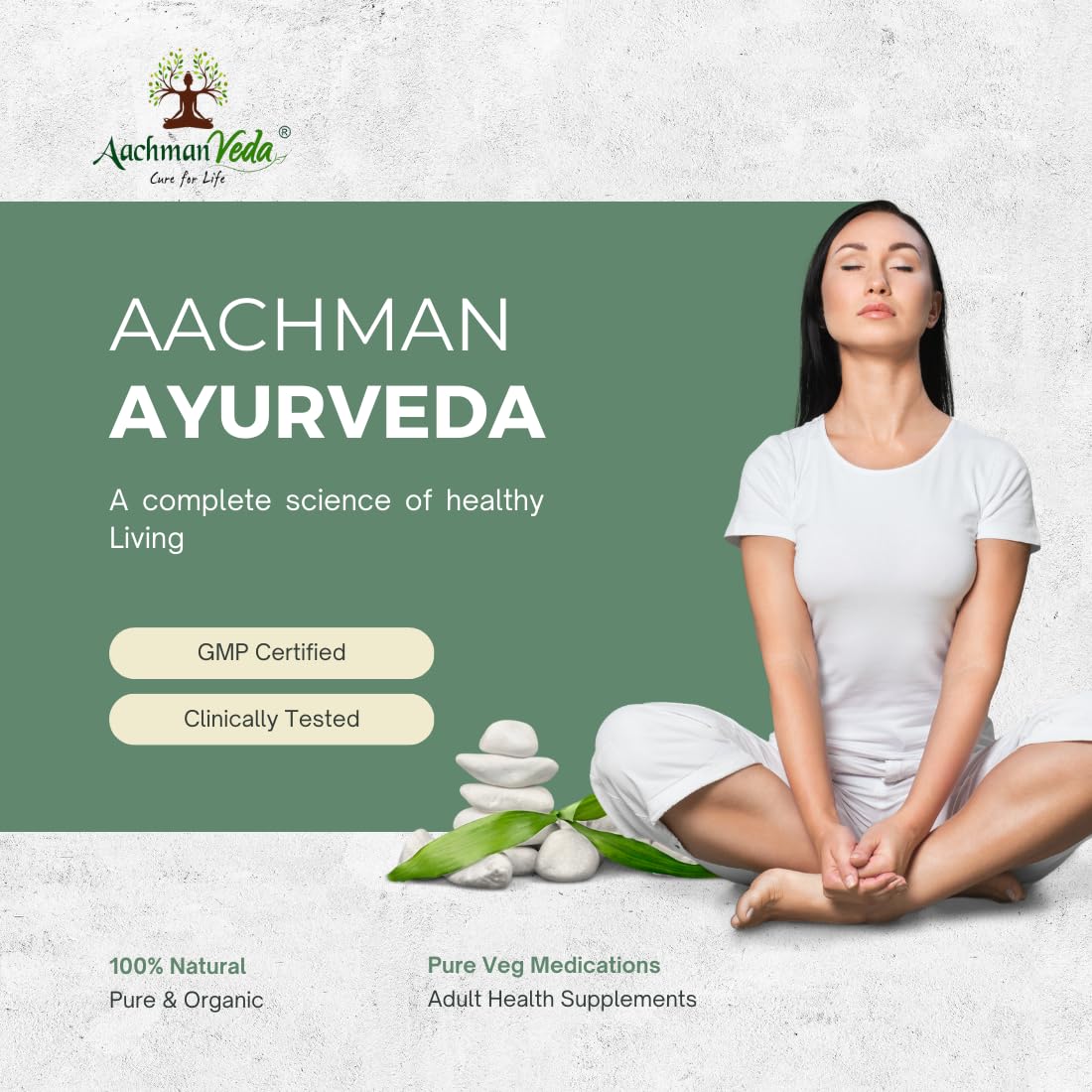 Achman Veda Ashwagandha Tablets 500mg, Boost Energy, Strength & Stamina Helps Anxiety & Stress Relief For Men & Women | 60 Capsules 100gm 0.2lbs Each Pack Of 2