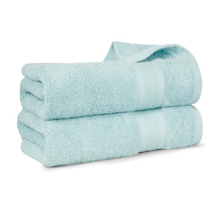 Trident Soft Comfort Air Rich 100% Cotton Bath Towels 500 Gsm Large Size Bathroom Towels For Men/Women Bath Towel Set Of 2 (Nile Blue)