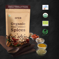 Orco Organic Handground Usda Certified Cinnamon Powder, Natural Finest Dalchini With Anti - Inflammatory And Antioxidant Properties | 100gm 0.2lbs Each Pack Of 2