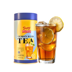 Guppy Moms Lemon Iced Tea Powder - Pack Of 2 X 200gm, 7.05 Ounce Each | Aromatic, Healthy & Easy To Prepare - Sugar Free & Refreshing Summer Drink | Caffeine Free