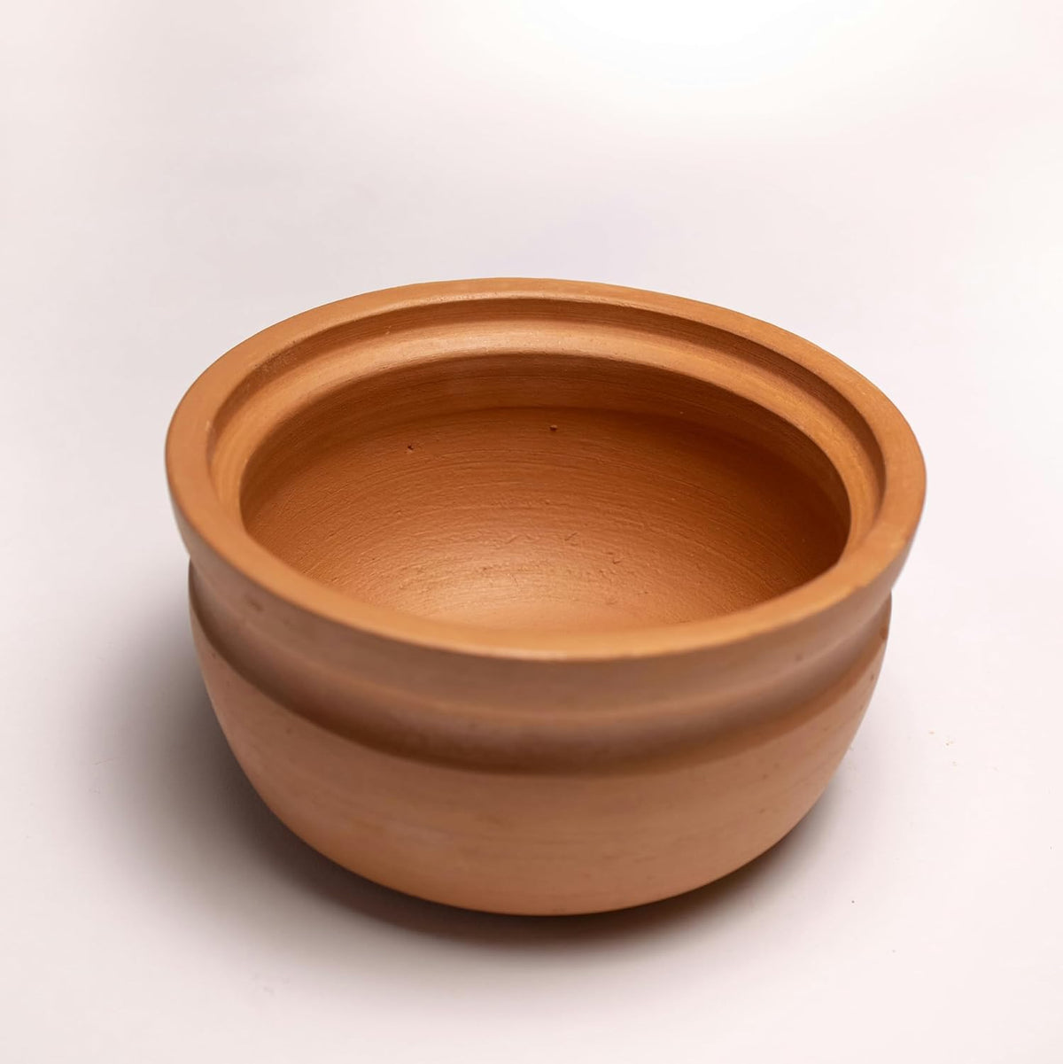 Exclusive Range Unglazed Clay Serving Bowl | Terracotta Bowls - Earthen Snack Bowl | Small Yogurt Pots - Mud Bowl, Red-Ochre (Gerua)