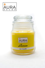 LEMON FRAGRANCE CANDLE JAR | PARAFFIN WAX | PERFECT FOR CANDLIGHT DINNER