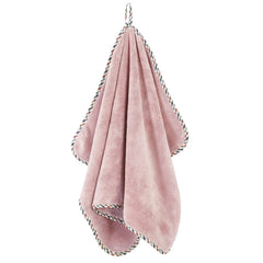 Spread Spain Microfiber Hand Towel 400 Gsm | Super Soft & Highly Absorbent Hand Towel For Gym & Workout Towels - Ivory & Rose (Pack Of 2)
