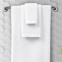 Spread Spain Resort Luxurious Cotton Towels 720 Gsm | Bath, Hand & Washcloth Towels Sets Of 3 Super Softness & Absorbent (White)
