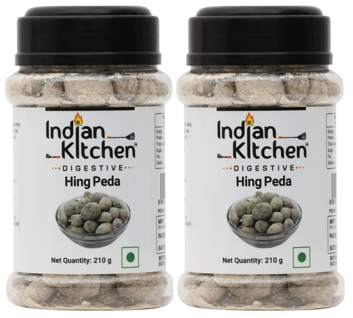 Indian Kitchen Hing Peda 420gm, (210gm *2) | Good For Digestion | Jar Pack