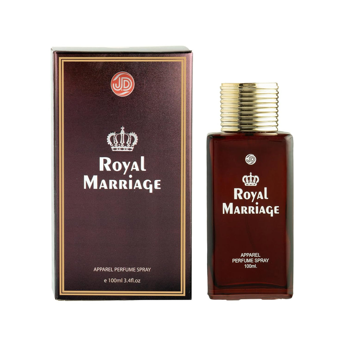 JD International Royal Marriage Apparel Unisex Perfume With Long Lasting Fragrance - 100ml, 3.4 Fl.oz.   | Perfume For Men & Women