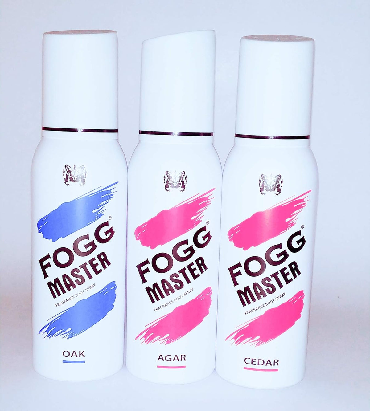 Fogg Master Oak + Agar + Cedar Fragrance Deodorant Body Spray For Men 120ml Each 4 Fl.oz.