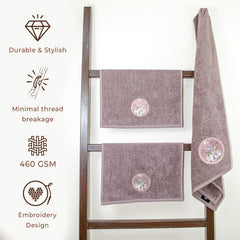 Akiko Home Prima Dream 100% Cotton 1 Bath & 2 Hand Towel 1000 Gsm | Soft, Absorbent & Durable, Cotton Bath Towel | Pack Of 3 (Bluegrn)