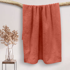 Sassoon Anatolia 100% Cotton XL Bath Towel 500 Gsm | Extra Soft, Quick Drying & Super Absorbent Bath Towel For Men & Women (Rust)