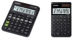 Casio MJ-120GST GST Calculator (Black) & Casio SL-1000SC-BK Portable Calculator (Black)