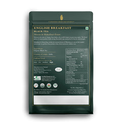 Luxmi Estates English Breakfast Black Tea Blend - 250gm Tin, 8.8 Ounce | USDA Organic Certified Tea - Darjeeling & Assam Tea | Smooth, Flavorful, Robust, Caffeinated Black Tea