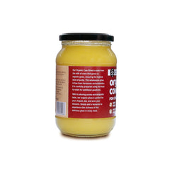 Organic Cow Ghee By Conscious Food | Good Source Of Protein Fiber & Vitamin A Healthy Desi Cow Ghee Perfect For Cooking | (500ml) 16.9 Ounce | Jar Pack