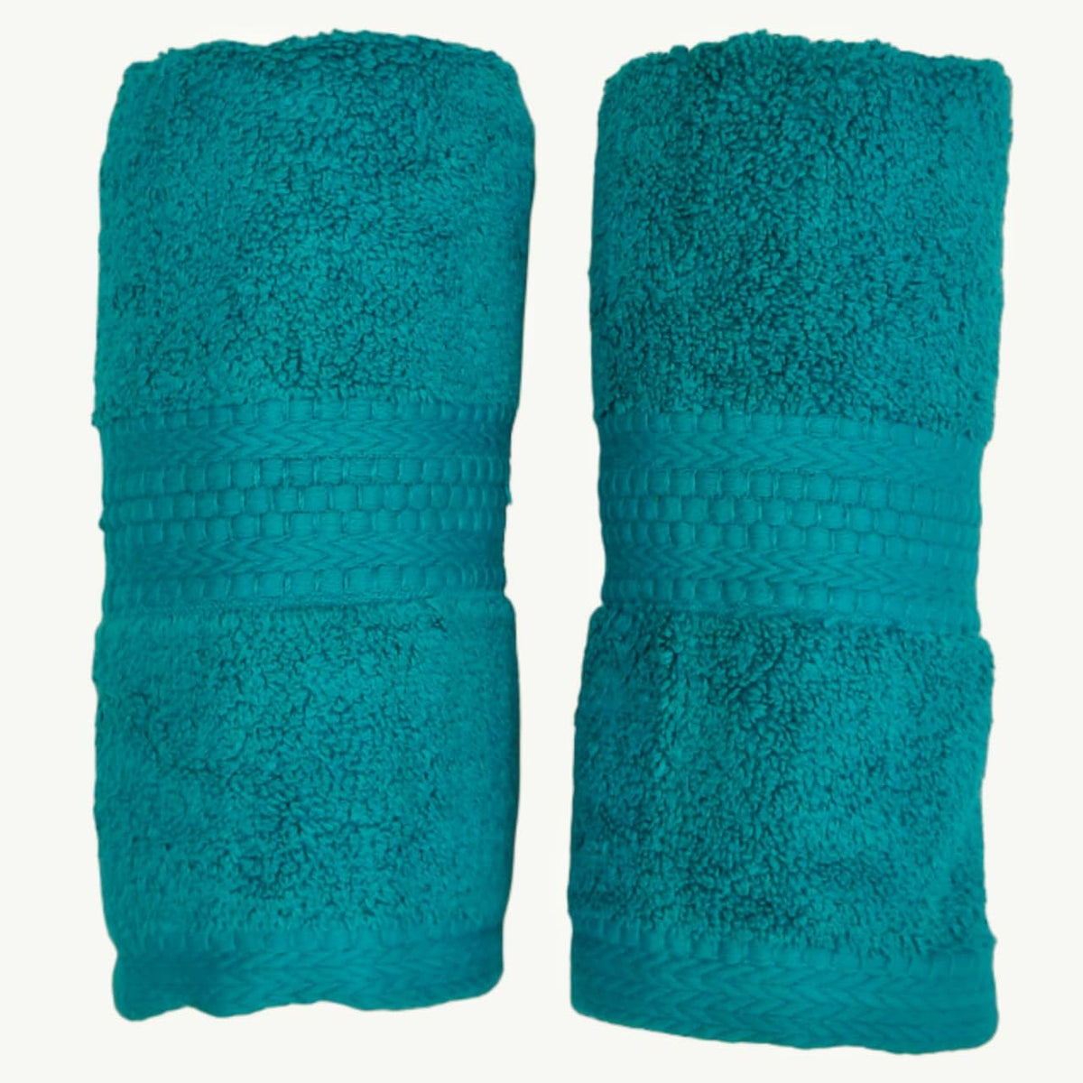 Bombay Dyeing Ultrx Zero Twist Plain Cotton Hand Towel 400 Gsm (Royal Blue)- 2 Piece