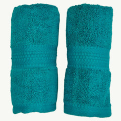 Bombay Dyeing Ultrx Zero Twist Plain Cotton Hand Towel 400 Gsm (Royal Blue)- 2 Piece