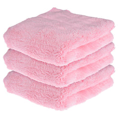 Kuber Industries Cleaning Towel 450 Gsm | Reusable Cleaning Cloths For Kitchen, Duster, Cleaning Towel (Light Pink) Pack Of 3