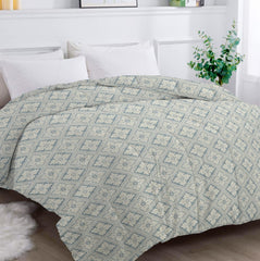Bedding Set 1 Double Bedsheet, 2 Pillow Covers With 1 Comforter | 90 X 100 Inches, Silver & Grey | Perfect For Queen Bed Durable & Wrinkle Free - All Season Bedding