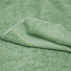 North Field Bath Towel 1000 Gsm | Extra Soft & Absorbent, Durable Bath Towel (Blue & Dark Green) - Set Of 2