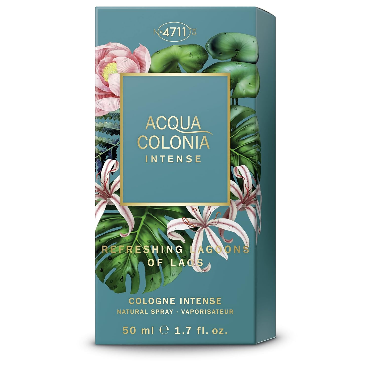 4711 Acqua Colonia Refreshing Lagoons Of Laos Eau De Cologne 50ml 1.6 Fl.oz. | Perfect Gift For Special One | Long Lasting Fragrance