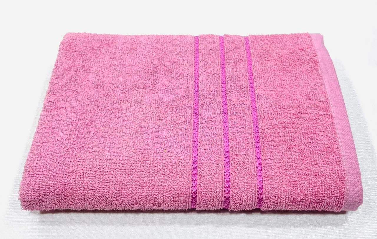 Bombay Dyeing Flora Small Size Bath Towel 500 Gsm - Baby Pink