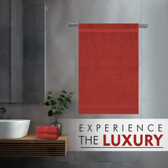 Ambra Linens 500 Gsm Highly Absorbent Towel 100% Cotton, Soft & Plush, All Seasons Use, Large, Everyday Use, Durable (Rust)