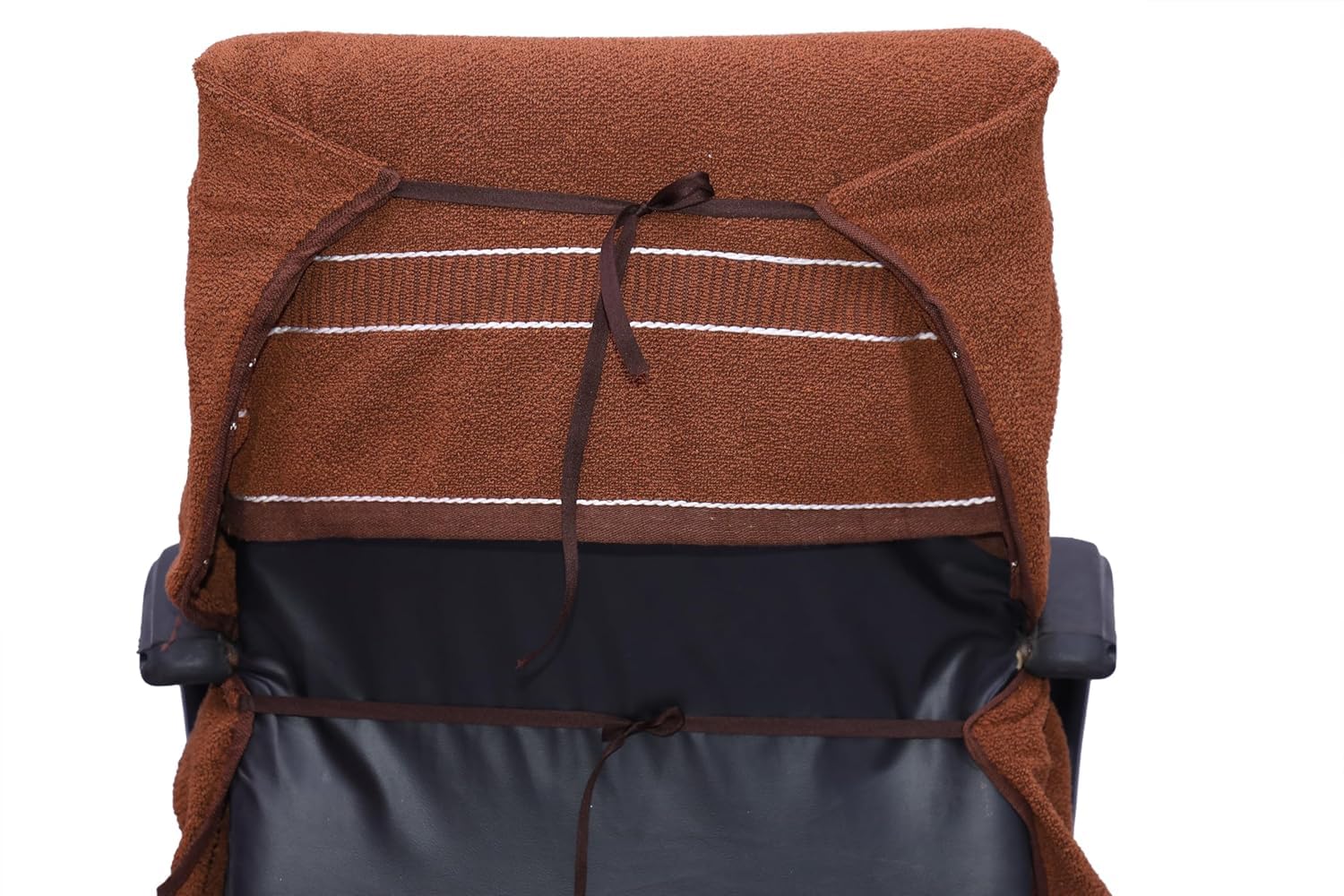 Vvip Home 100% Cotton Luxary Office Chair Towel 550 Gsm (Brown)