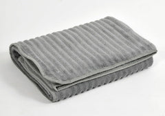 Cotton Bolls Textiles Premium Microfiber Bath Towel 300 Gsm | Ultra-Soft, Highly Absorbent, Superior Comfort, Durable & Elegant Design (Grey)