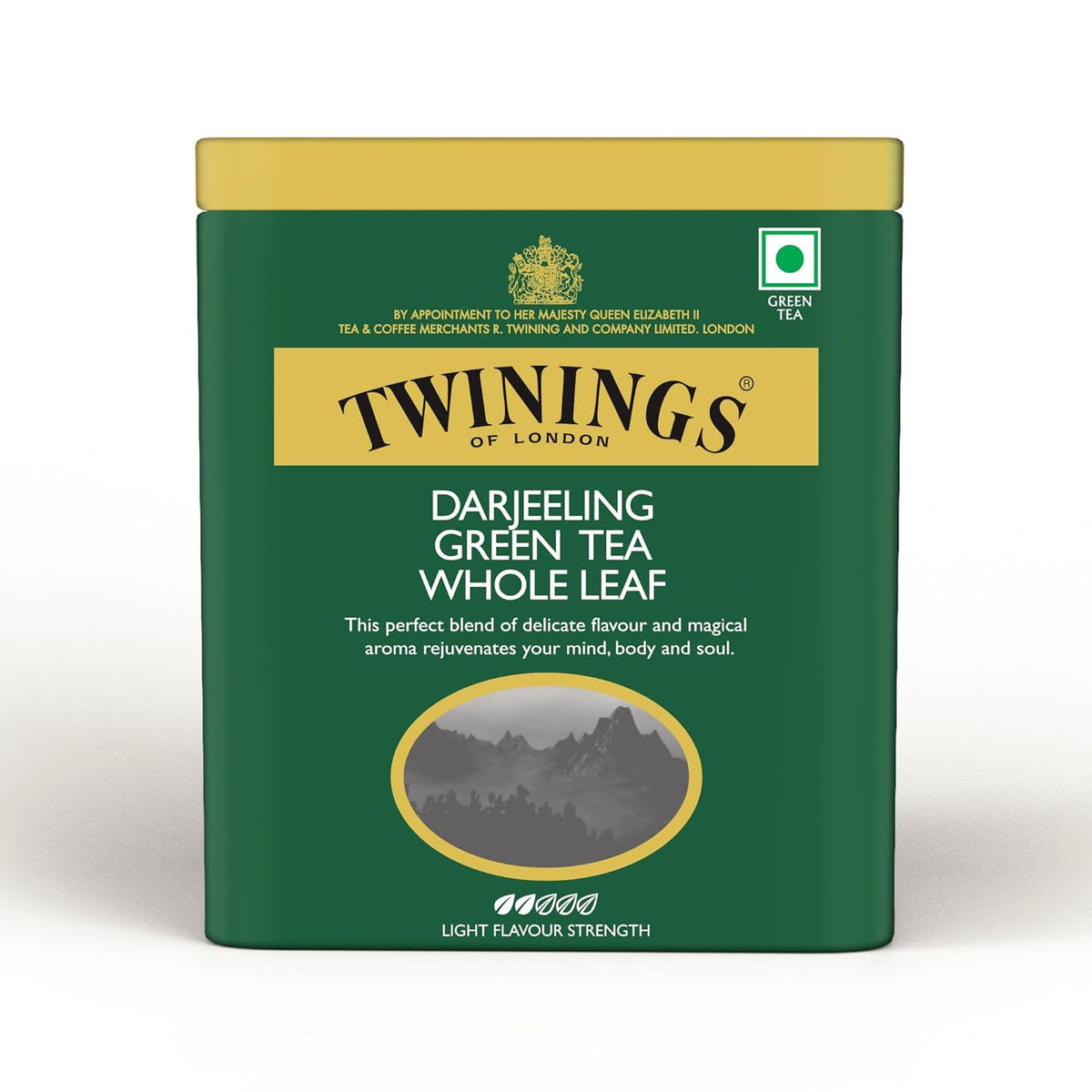 Twinings Darjeeling Whole Leaf Green Tea - 50gm, 1.7 Ounce | Delicate Flavor, Mystical & Enchanting - High Caffeine Loose Leaf Tea | Light Flavor Strength