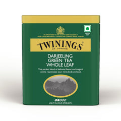 Twinings Darjeeling Whole Leaf Green Tea - 50gm, 1.7 Ounce | Delicate Flavor, Mystical & Enchanting - High Caffeine Loose Leaf Tea | Light Flavor Strength