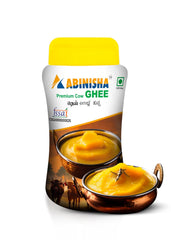 100% Pure Cow Ghee By Abinisha | Good Source Of Energy & Nutrients Healthy Desi Ghee Perfect For Sweets | (500ml) 16.9 Ounce | Jar Pack