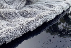 Auto Hub Microfiber Cloth 250 Gsm | Ultra Soft- Edgless & Dual Sided Microfiber Cloth Lint & Streakfree Car Cleaning Cloth - Grey (Pack Of 1)
