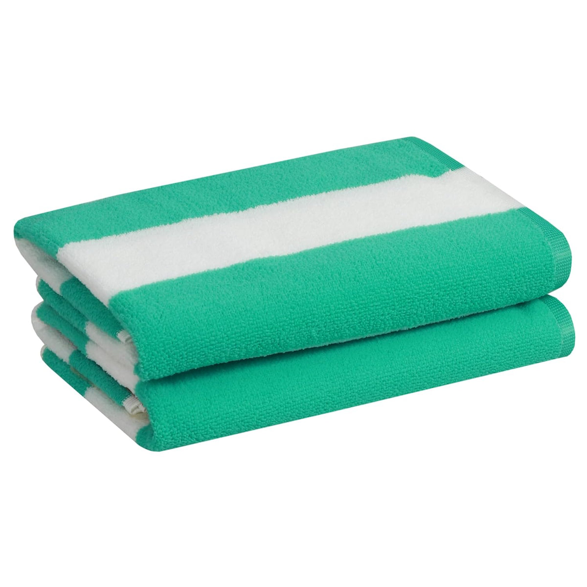 Cb Home Microfiber Bath Towels 600 Gsm | Soft, Absorbent & Quick-Drying Elegant Design For Superior Comfort & Luxury Bath Towel (Green) - Pack Of 2