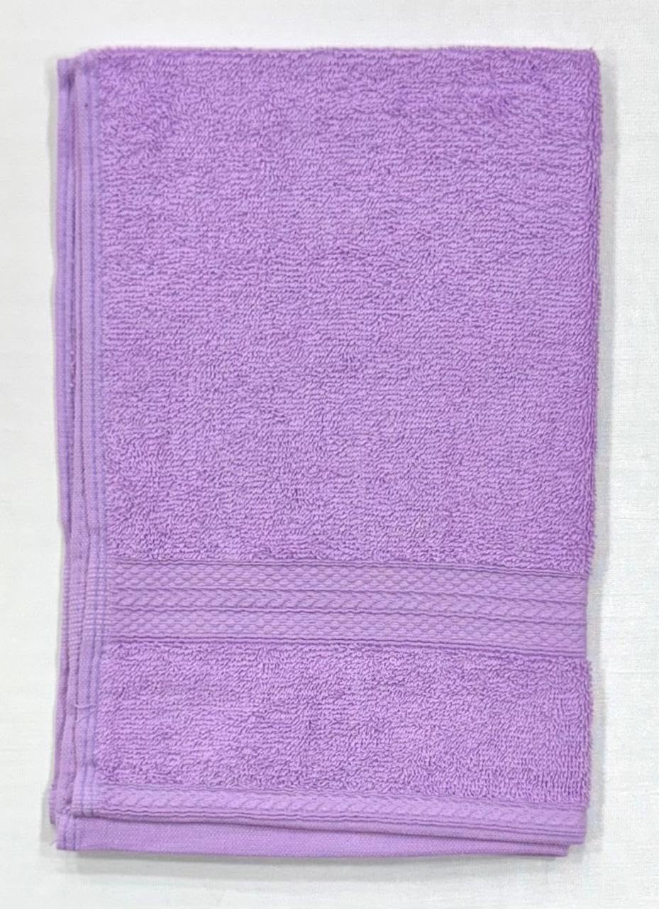 Bombay Dyeing Tulip 100% Cotton Hand Towel 1200 Gsm (Set Of 6) - Purple