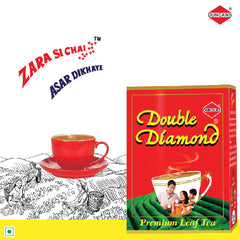 Duncans Double Diamond Premium CTC Tea - 500gm, 17.6 Ounce | Bold & Refreshing Premium Leaf Tea - Medium Caffeine Chai Patti