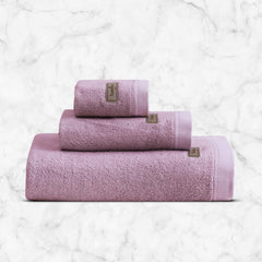 Spread Spain Bamboo Towel Bath, Hand & Face Towel 360 Gsm | High Absorbent Super Soft | Hotel Spa Decorative Bathroom Towels | Orchid (Set Of 3)