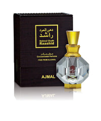 Ajmal Dahnul Oudh Raashid Perfume 10ml 0.3 Fl.oz. | For Men & Women | Free From Alcohol