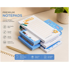 Planner Desktop Notepads With 50 Undated Tear-Off Sheets, Weekly Goals, To-Do List, Set Of 10
